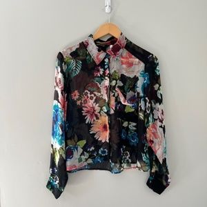 H&M Sheer Button Down